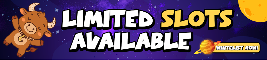 MoonBull banner with the text that reads "Limited Slots Available for the Whitelist"